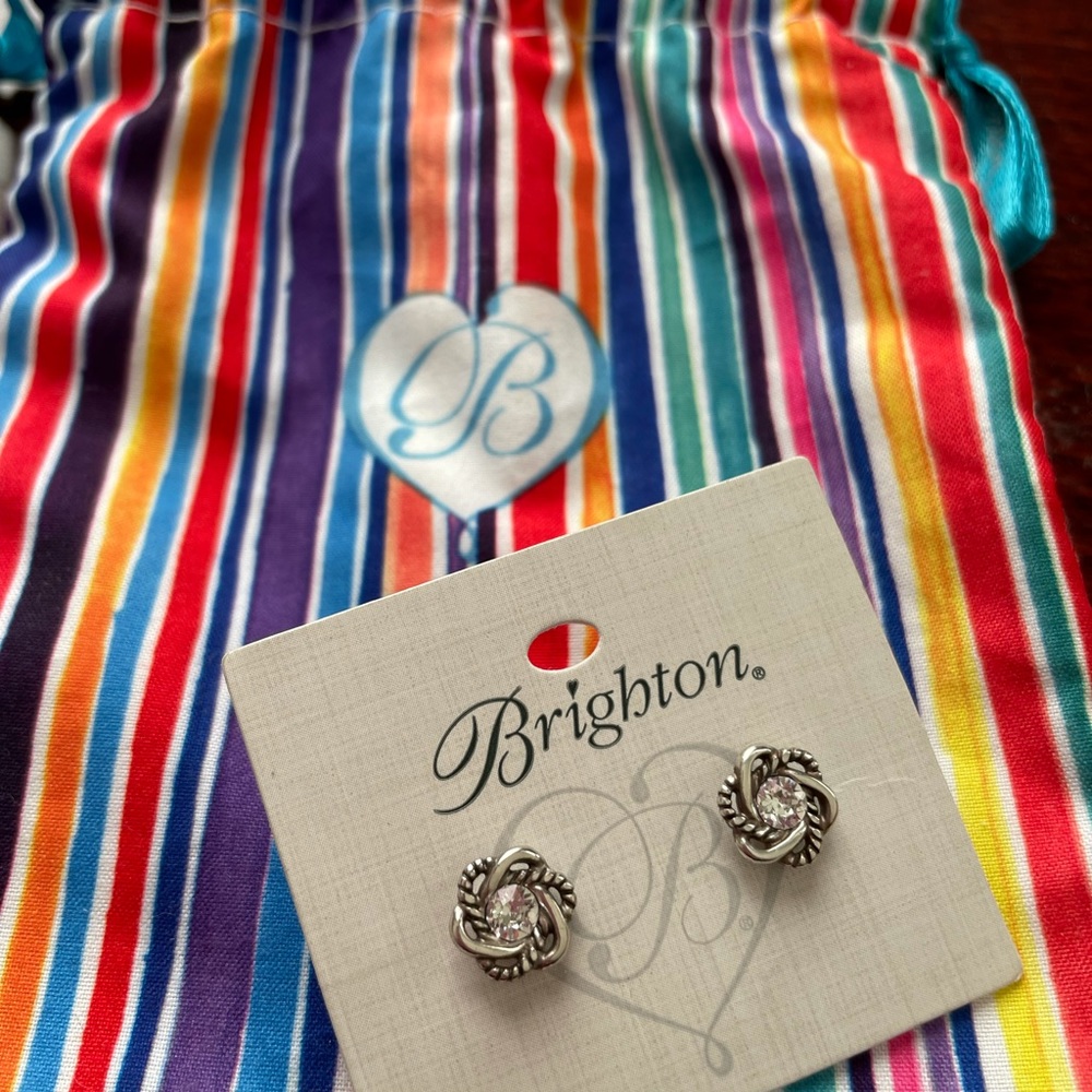 Beautiful Brighton Post Earrings with Jewelry Bag